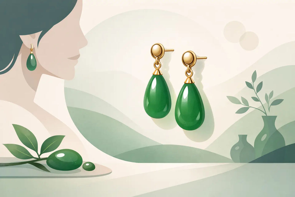 Jade Drop Earrings for Everyday Elegance
