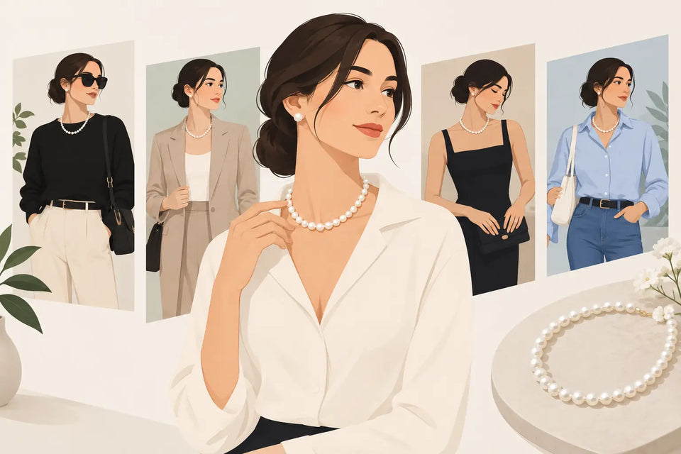 Everyday Pearl Necklace Outfits That Always Work