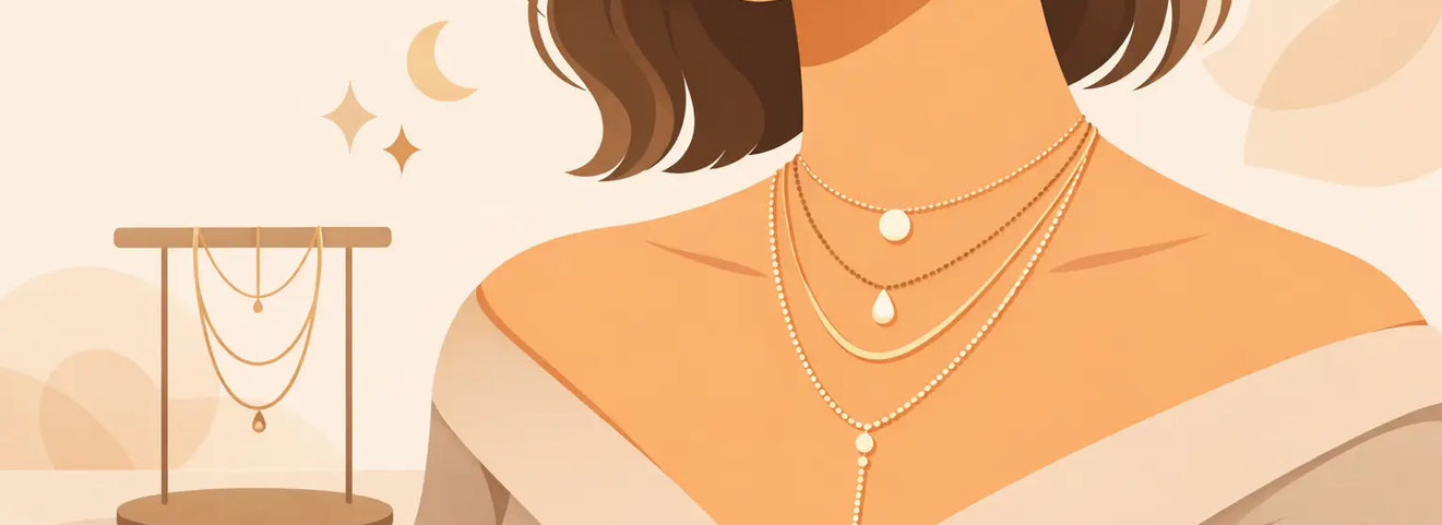How to Layer Delicate Necklaces Well