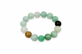 A grade jade mix colour 13-13.5mm bracelet Diameter-15cm