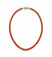 Red Treated Jade 5.5-6mm Strand Necklace