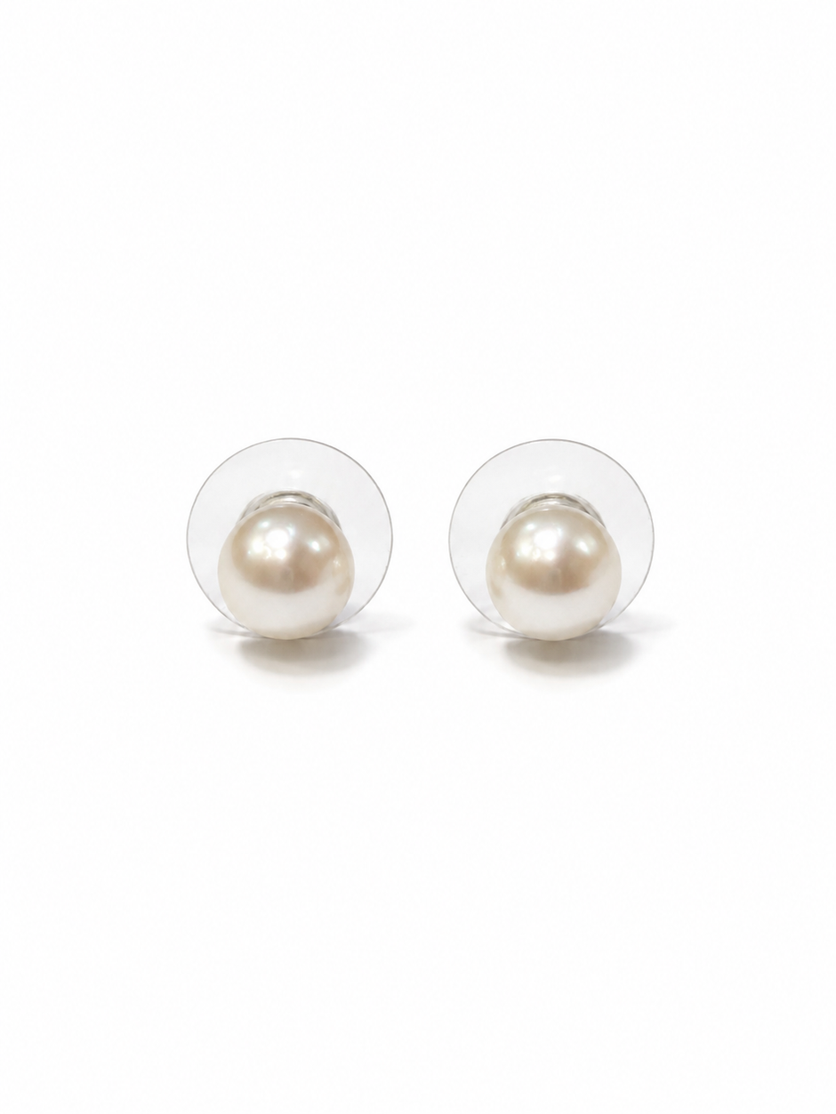 Fresh Water Pearl Round 7-7.5mm 925 Sterling Silver Earring