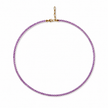 Amethyst Beads Strand  3-3.5mm Stainless Steel Necklace
