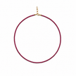 Ruby Beads Strand  3-3.5mm Stainless Steel Necklace