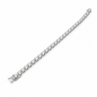 Moissanite 5mm Round Tennis 925 Silver Bracelet