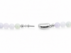 A Grade Light Lavender Jade 6mm Beads Necklace