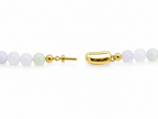 A Grade Light Lavender Jade 6mm Beads Necklace