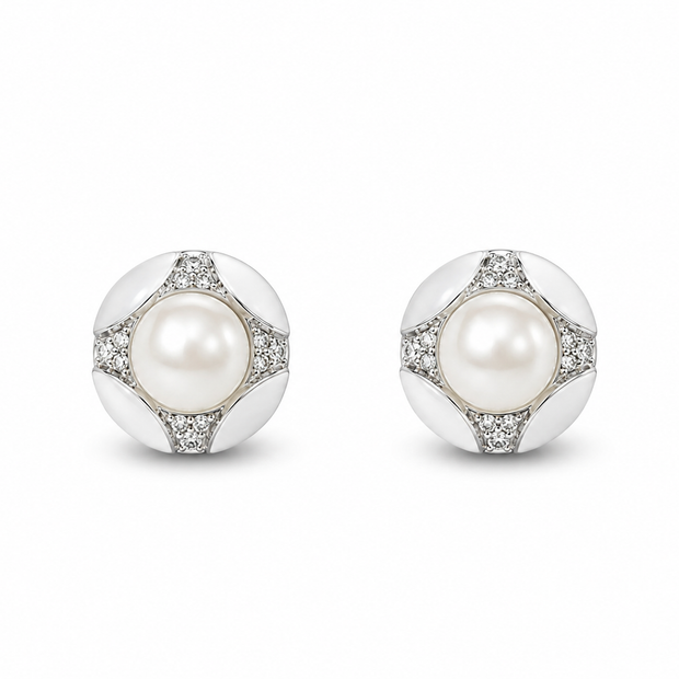 Fresh water pearl 9-10mm with mother of pearl earring and pendant alloy set
