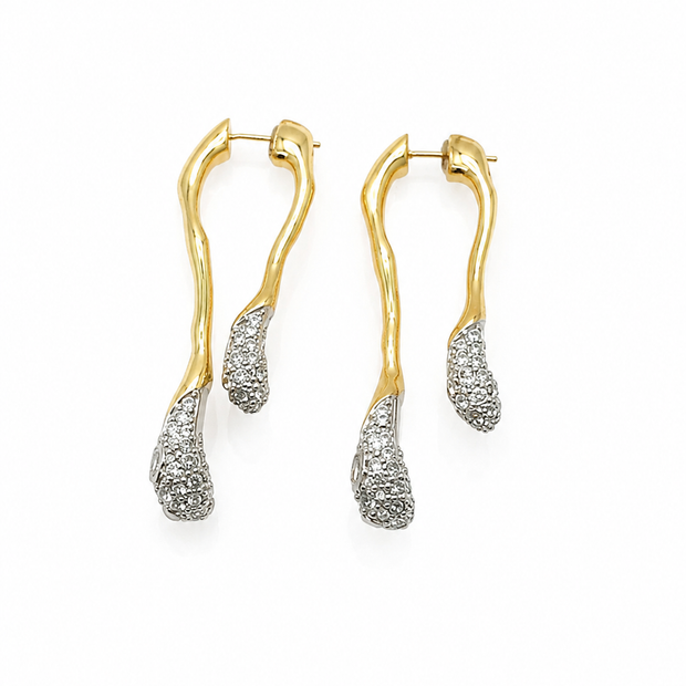 Lumina Drop Cubic Zirconia Alloy Earring