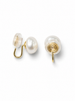Fresh Water Pearl 11.5-12mm Alloy Clip Earring