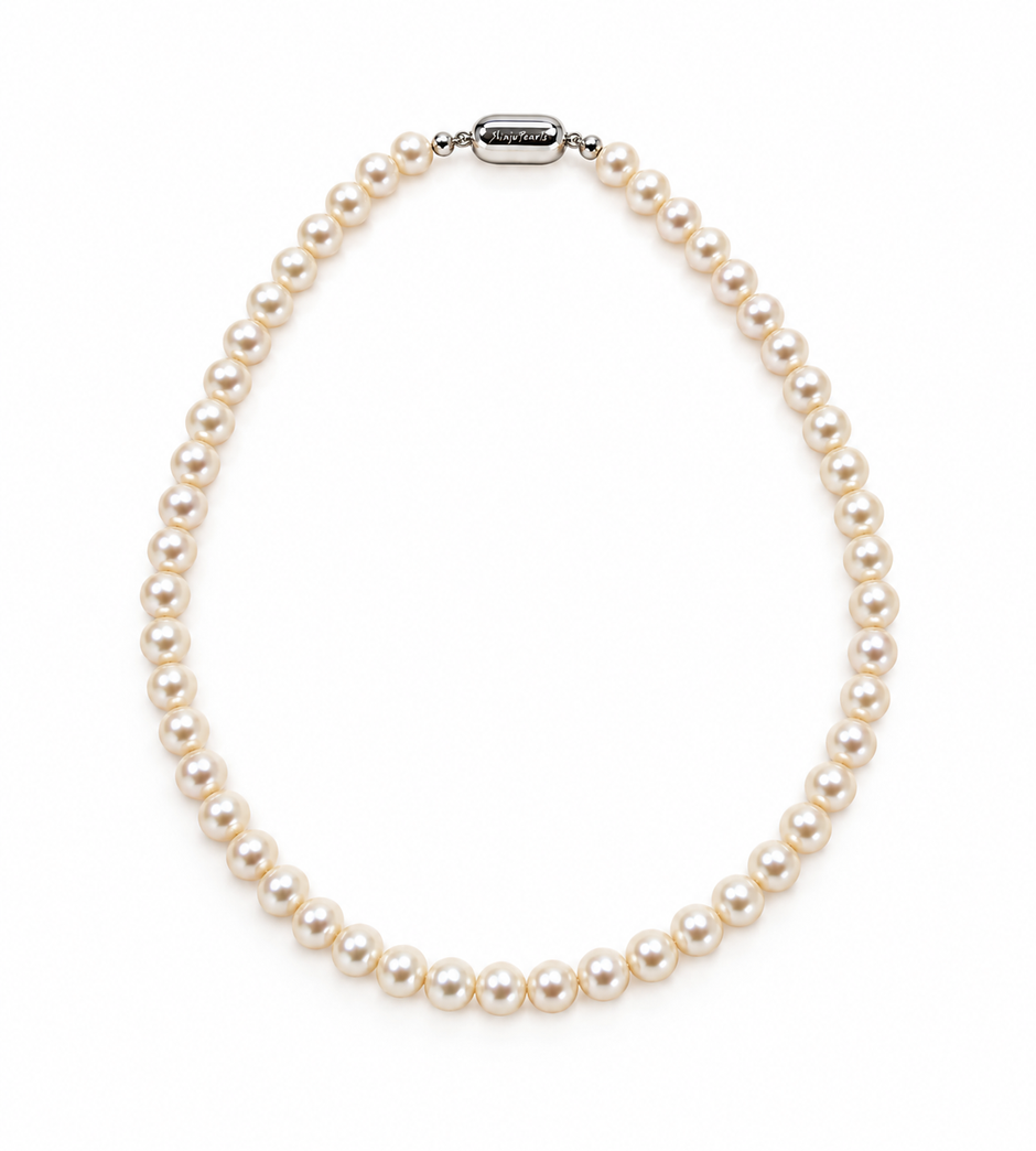 Fresh Water Pearl 6.5-7mm Strand Stainless Steel Hook Necklace