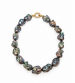 Fresh Water Pearl Baroque 12-14mm Dyed Color Enhanced Necklace