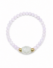 A grade lavender jade 5.5-6mm with barrel a jade stainless steel bracelet barrel  jade-11.5x13cm Diameter-15cm