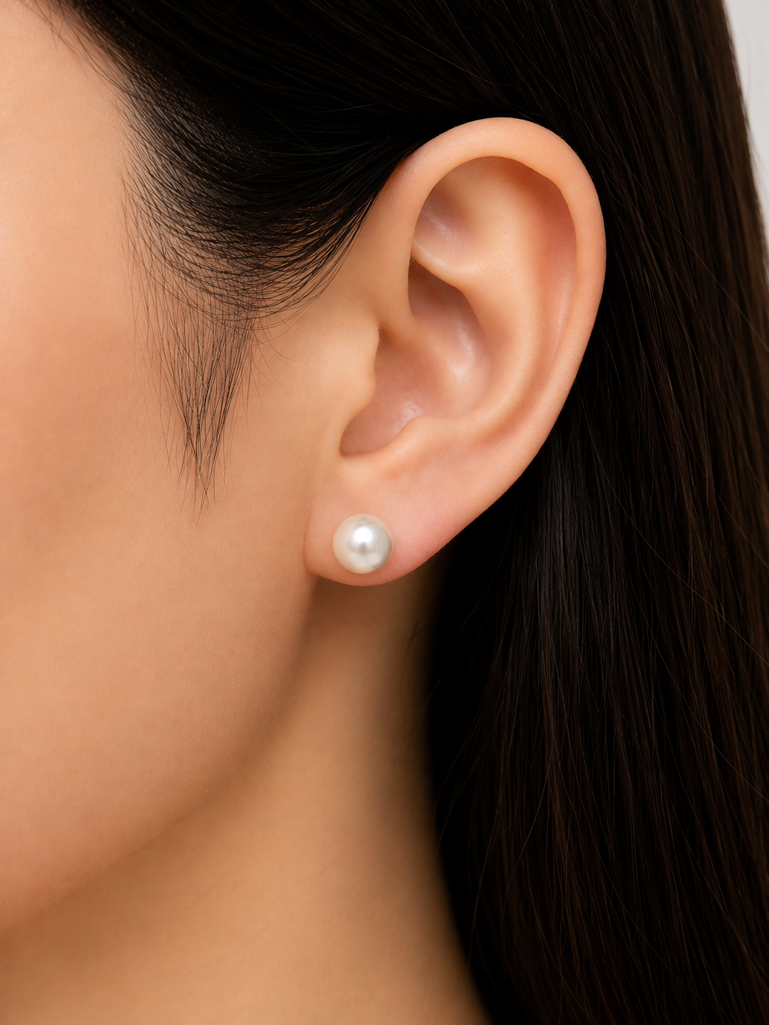 Fresh Water Pearl Round 7-7.5mm 925 Sterling Silver Earring