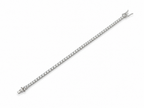 Moissanite 4mm Round Tennis 925 Silver Bracelet
