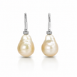 South Sea Pearl Baroque Cubic Zirconia 925 Earring