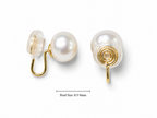 Fresh Water Pearl 8.5-9mm Alloy Clip Earring
