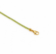 Peridot Faceted 2.5mm With Stainless Steel Hook Bracelet