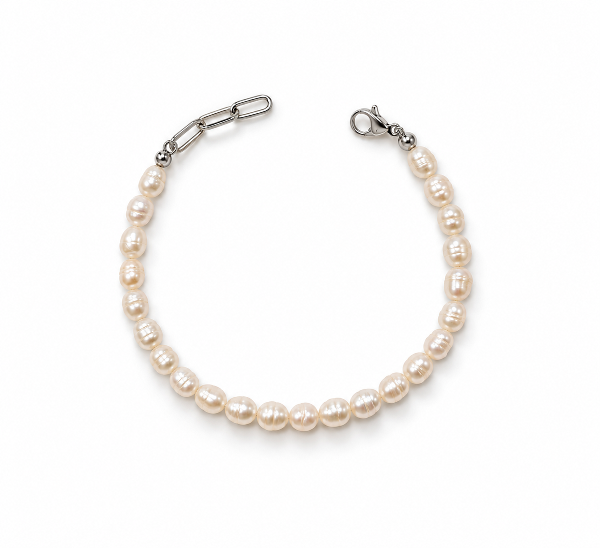 Fresh Water Pearl Rice 4-4.5MM Strand Bracelet