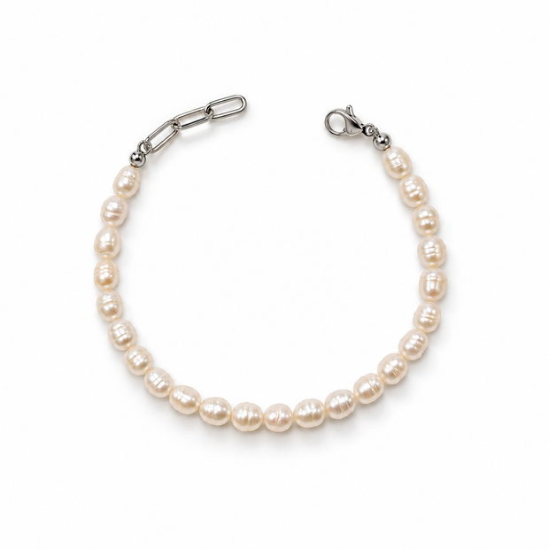 Fresh Water Pearl Rice 4-4.5MM Strand Bracelet