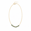A Grade Beaded Jade Stainless Steel Ball With Stainless Steel Chain