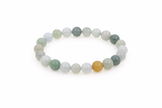 A grade jade mix colour 7.5-8mm bracelet Diameter-15cm