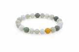 A grade jade mix colour 7.5-8mm bracelet Diameter-15cm