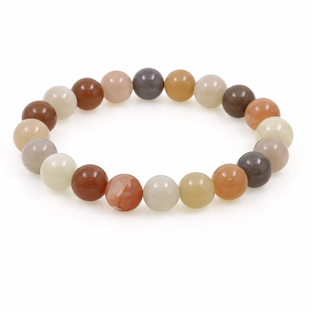 Grey moonstone 12-12.5mm bracelet Diameter-14cm