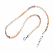 Fresh Water Pearl 3-3.5mm Rice With Stainless Steel Extension Necklace